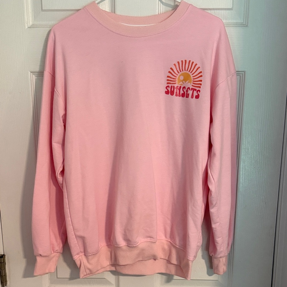 Pink Sunsets Graphic Sweatshirt